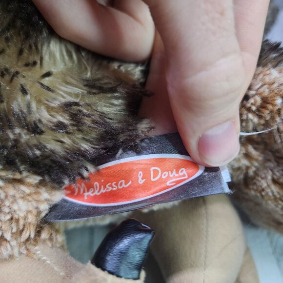 Melissa and Doug Barn Owl Plush Realistic Stuffed Animal Toy 16'' Super Soft - Picture 7 of 10